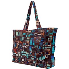 Stained Glass Mosaic Abstract Simple Shoulder Bag by Semog4