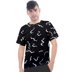 Scribbles Lines Drawing Picture Men s Sport Top by Semog4