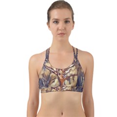 Tree Forest Woods Nature Landscape Back Web Sports Bra by Semog4
