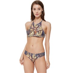 Tree Forest Woods Nature Landscape Banded Triangle Bikini Set by Semog4