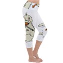 Cat Playing The Violin Art Lightweight Velour Capri Yoga Leggings View3