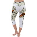 Cat Playing The Violin Art Lightweight Velour Capri Yoga Leggings View4