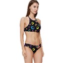 Abstract-background-retro-60s-70s Banded Triangle Bikini Set View3