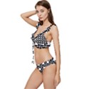 Ellipse-pattern-background Low Cut Ruffle Edge Bikini Set View2