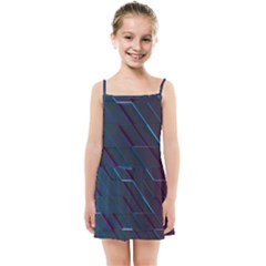Glass-scifi-violet-ultraviolet Kids  Summer Sun Dress by Semog4