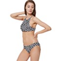 Geometric-tile-background Banded Triangle Bikini Set View2