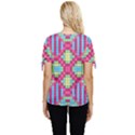Checkerboard-squares-abstract---- Bow Sleeve Button Up Top View4