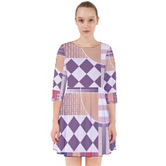 Abstract Shape Color Gradient Smock Dress by Semog4