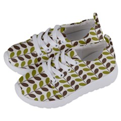 Leaf Plant Pattern Seamless Kids  Lightweight Sports Shoes by Semog4