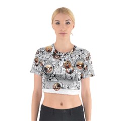 Gears Movement Machine Cotton Crop Top by Semog4