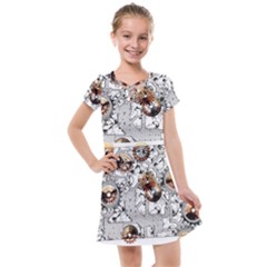 Gears Movement Machine Kids  Cross Web Dress by Semog4