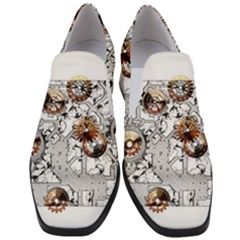 Gears Movement Machine Women Slip On Heel Loafers by Semog4