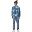 Seamless Pattern Funny Astronaut Outer Space Transportation Kids  Half Zip Hoodie View2
