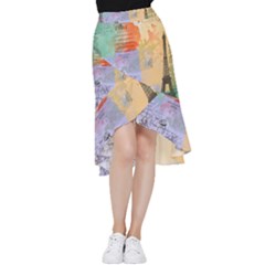 Scrapbook Paris Vintage France Frill Hi Low Chiffon Skirt by Salman4z