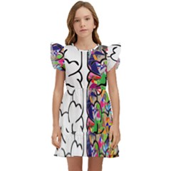 Brain Mind Aianatomy Kids  Winged Sleeve Dress by Salman4z