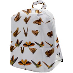 Butterfly Butterflies Insect Swarm Zip Up Backpack by Salman4z
