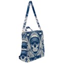 Skull Drawing Crossbody Backpack View2