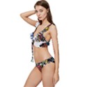 Mural Graffiti Paint Low Cut Ruffle Edge Bikini Set View2