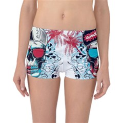 That Cool Graffiti Skull Reversible Boyleg Bikini Bottoms by Salman4z