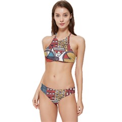 Amsterdam Graphic Design Poster Illustration Banded Triangle Bikini Set by Salman4z