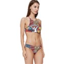 Amsterdam Graphic Design Poster Illustration Banded Triangle Bikini Set View3