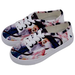 Anchor Watercolor Painting Tattoo Art Anchors And Birds Kids  Classic Low Top Sneakers by Salman4z