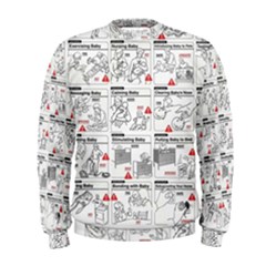White Printer Paper With Text Overlay Humor Dark Humor Infographics Men s Sweatshirt by Salman4z