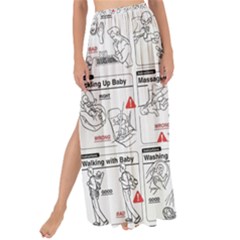 White Printer Paper With Text Overlay Humor Dark Humor Infographics Maxi Chiffon Tie-up Sarong by Salman4z