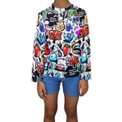 Graffiti Art Cartoon Comic Kids  Long Sleeve Swimwear by Salman4z