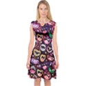 Funny Monster Mouths Capsleeve Midi Dress View1