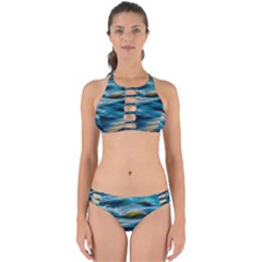 Waves Abstract Perfectly Cut Out Bikini Set by Salman4z