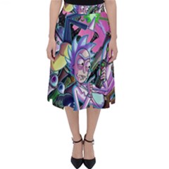 Rick And Morty Time Travel Ultra Classic Midi Skirt by Salman4z