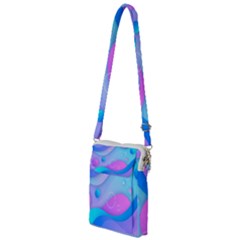 Colorful Blue Purple Wave Multi Function Travel Bag by Salman4z