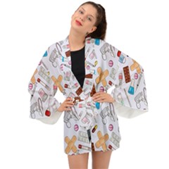 Medicine Long Sleeve Kimono by SychEva