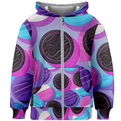 Cookies Chocolate Cookies Sweets Snacks Baked Goods Kids  Zipper Hoodie Without Drawstring by Jancukart