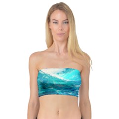 Tsunami Waves Ocean Sea Nautical Nature Water Nature Bandeau Top by Jancukart