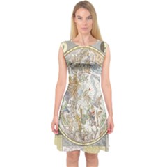 Vintage Astronomy  Capsleeve Midi Dress by ConteMonfrey