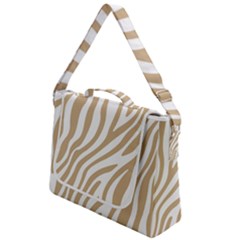 Brown Zebra Vibes Animal Print  Box Up Messenger Bag by ConteMonfrey