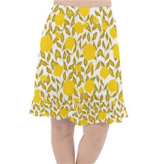 Blue Flowers On The Wall   Fishtail Chiffon Skirt by ConteMonfrey