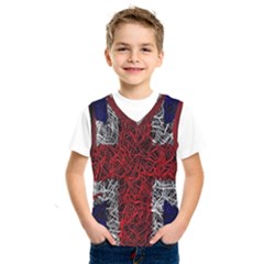 Union Jack Flag Uk Patriotic Kids  Basketball Tank Top by Celenk