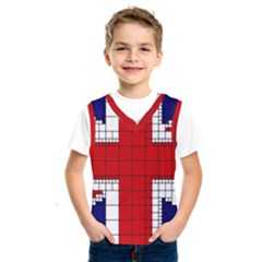 Union Jack Flag Uk Patriotic Kids  Basketball Tank Top by Celenk