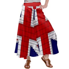 Union Jack Flag Uk Patriotic Women s Satin Palazzo Pants by Celenk