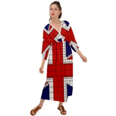 Union Jack Flag Uk Patriotic Grecian Style  Maxi Dress by Celenk