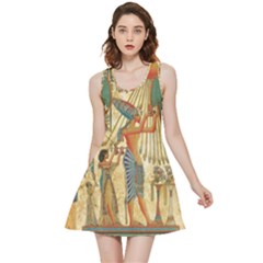 Egyptian Man Sun God Ra Amun Inside Out Reversible Sleeveless Dress by Celenk