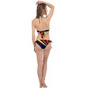Graphic Design Computer Graphics Cross Front Halter Bikini Set View2