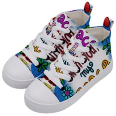 Christian Christianity Religion Kids  Mid-top Canvas Sneakers by Celenk