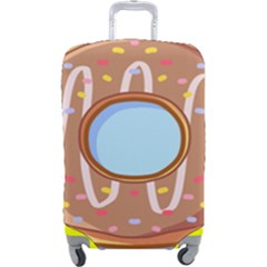 Dessert Food Donut Sweet Decor Chocolate Bread Luggage Cover (large) by Uceng