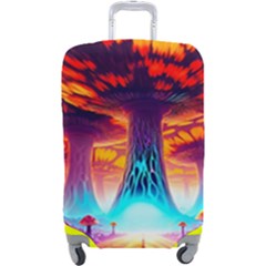 Sci-fi Fantasy Art Painting Colorful Pattern Luggage Cover (large) by Ravend