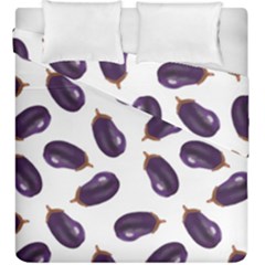 Eggplant Duvet Cover Double Side (king Size) by SychEva