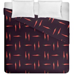 Hot Peppers Duvet Cover Double Side (king Size) by SychEva